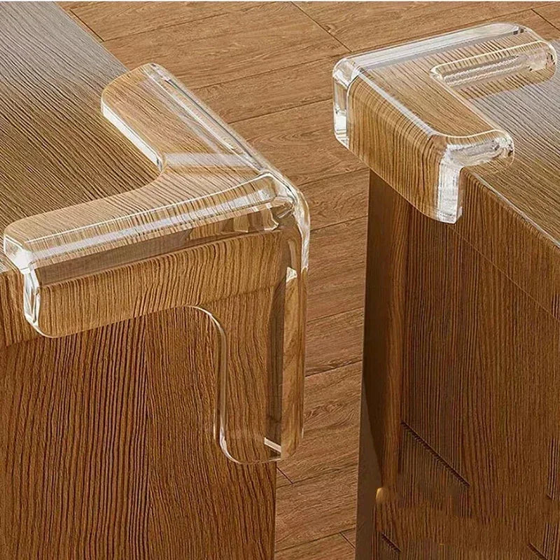 Protection d’angle de table en silicone transparent pour sécurité enfant