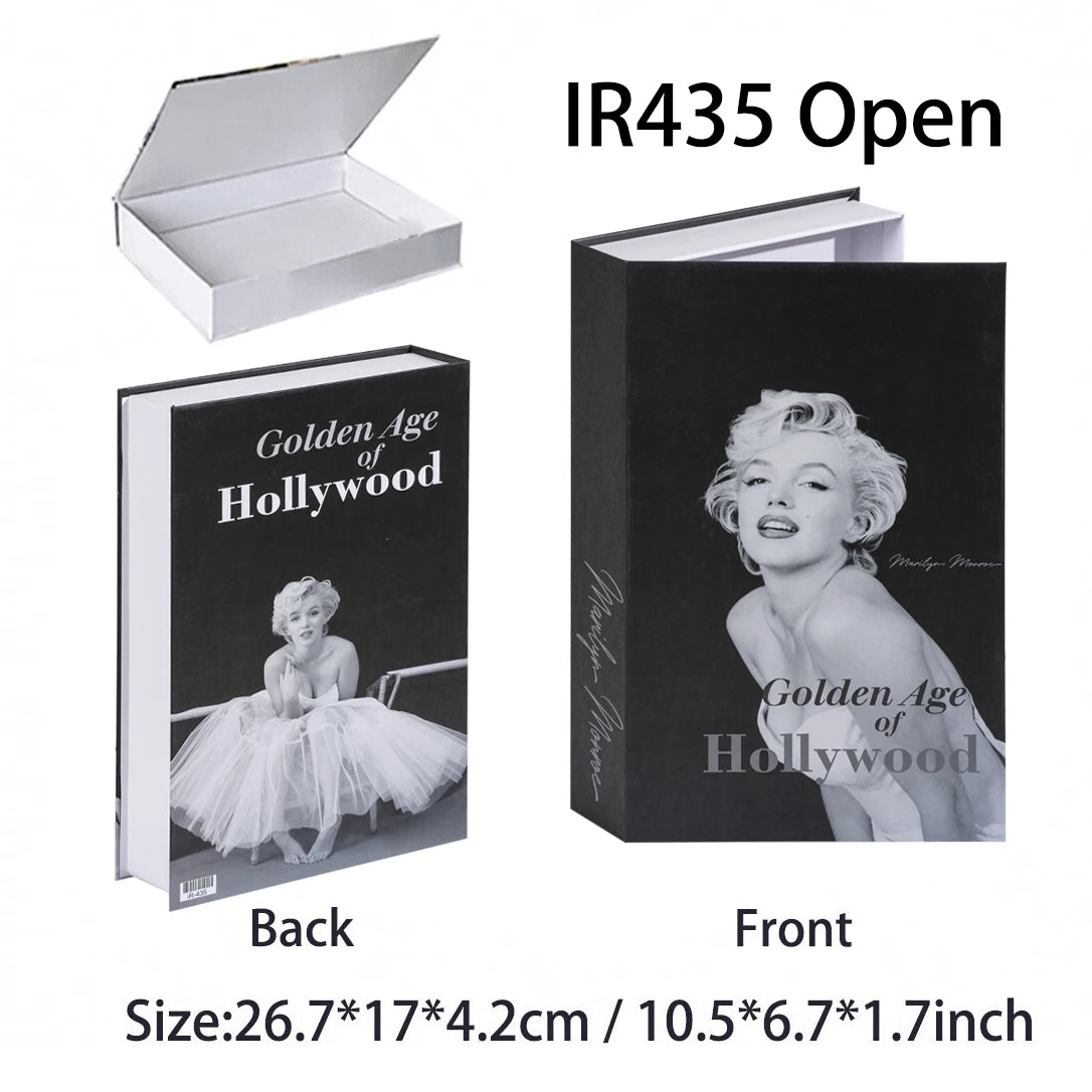 Faux livre décoratif de rangement design luxe pour salon et table basse