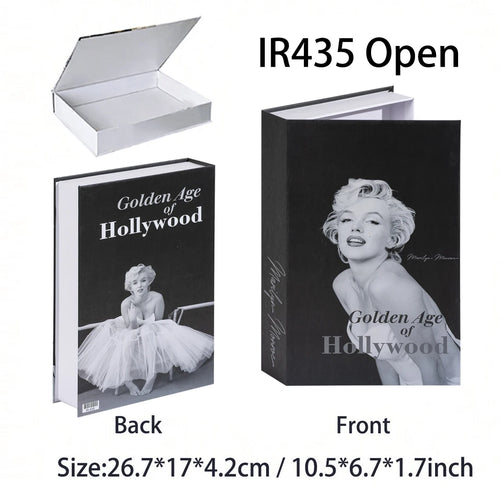 Faux livre décoratif de rangement design luxe pour salon et table basse