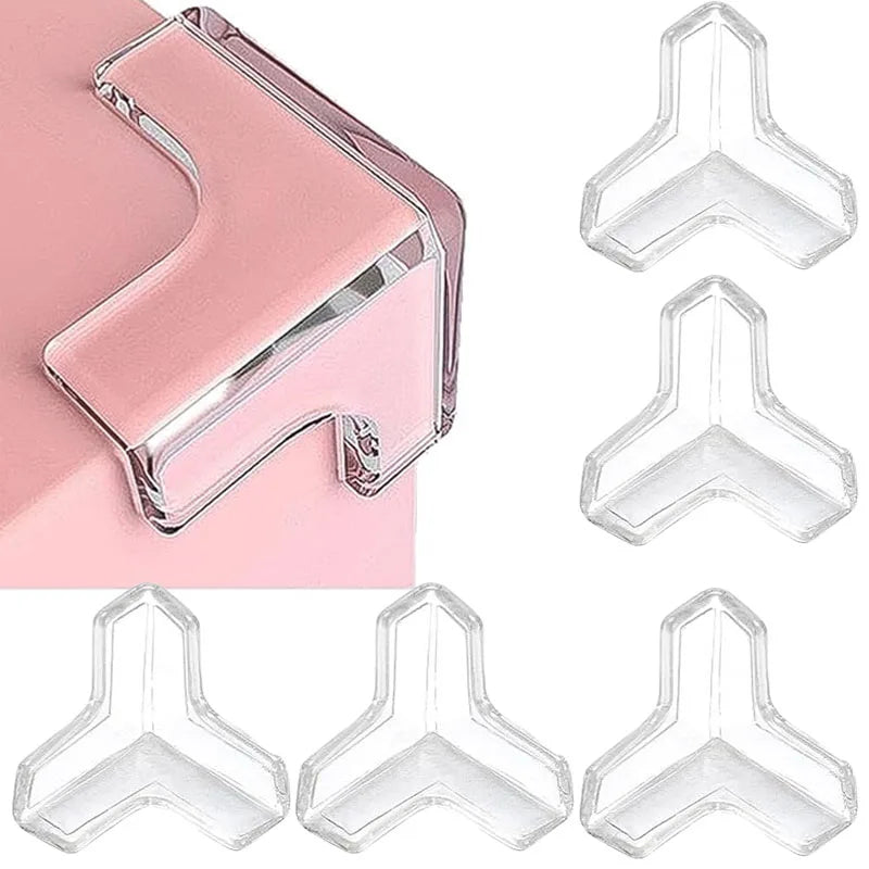 Protection d’angle de table en silicone transparent pour sécurité enfant