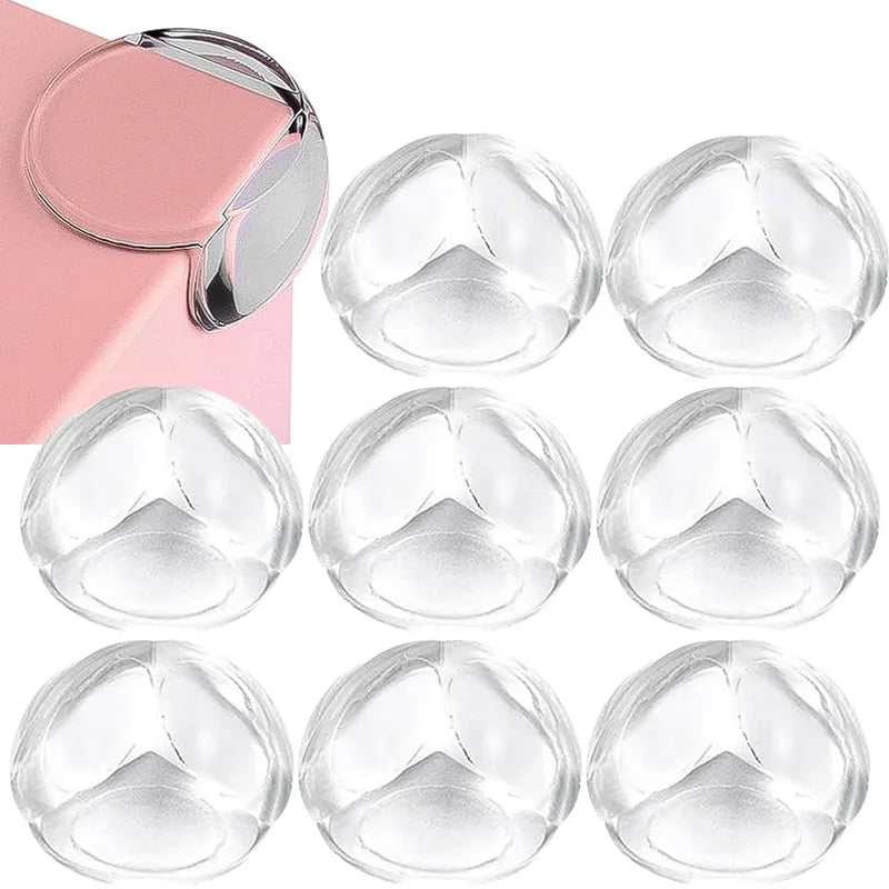 Protection d’angle de table en silicone transparent pour sécurité enfant
