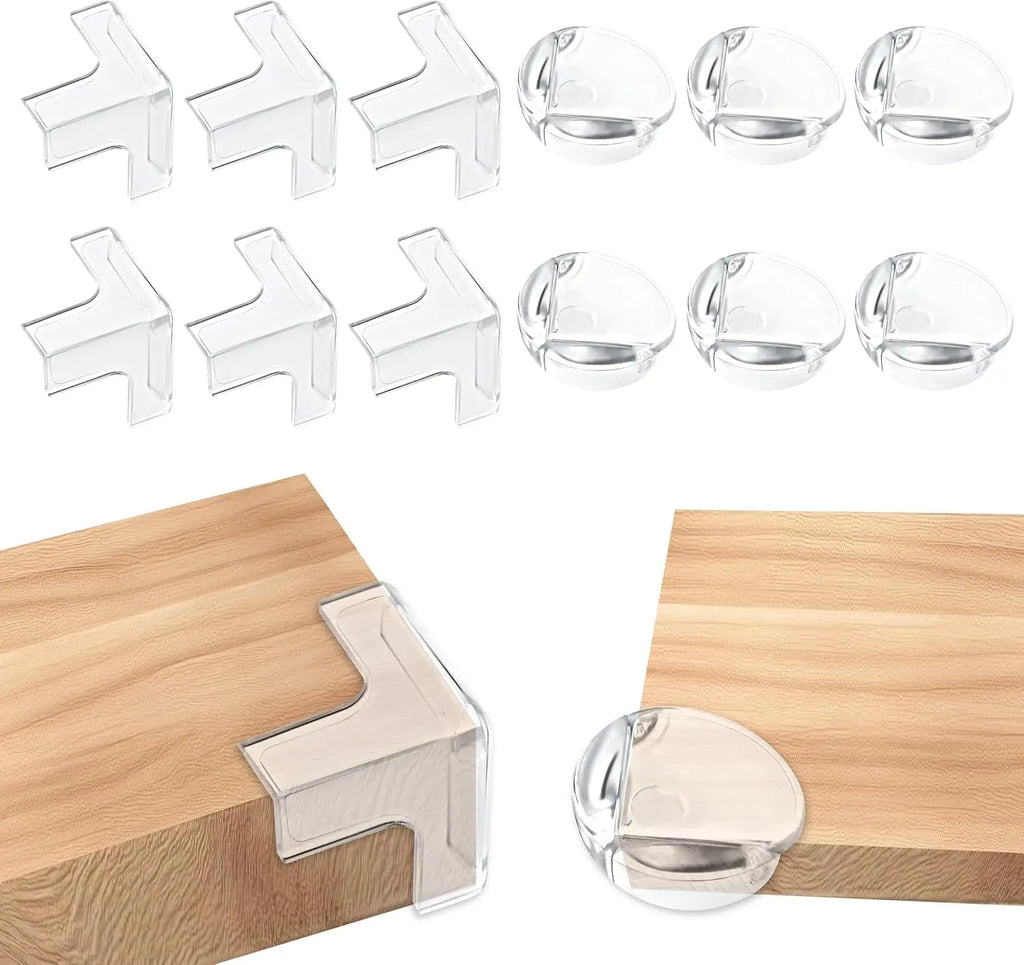 Protection d’angle de table en silicone transparent pour sécurité enfant
