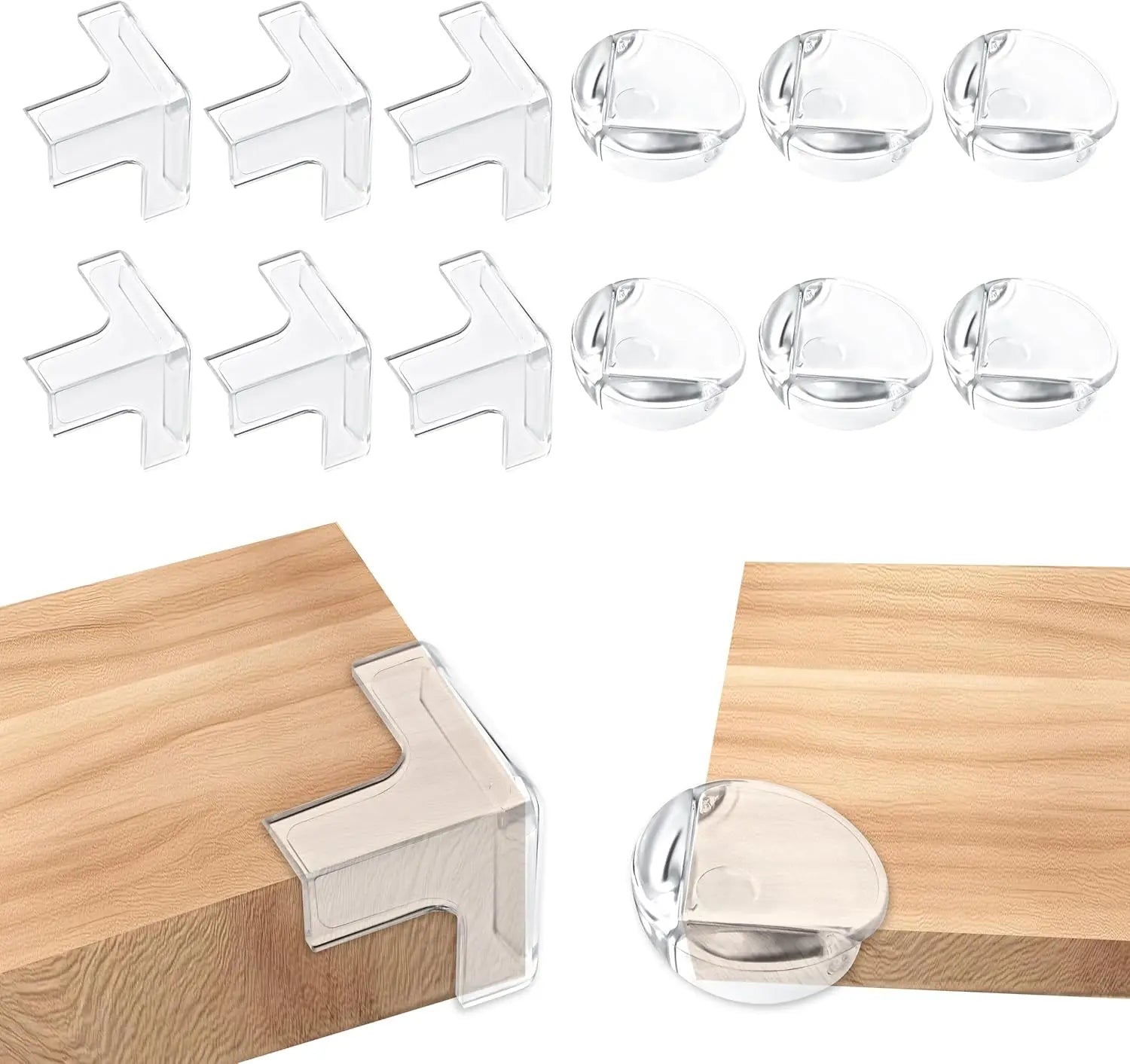 Protection d’angle de table en silicone transparent pour sécurité enfant